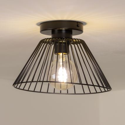 Brilagi - LED накладна люстра CERIA WIRE 1xE27/40W/230V діам. 30 см чорна