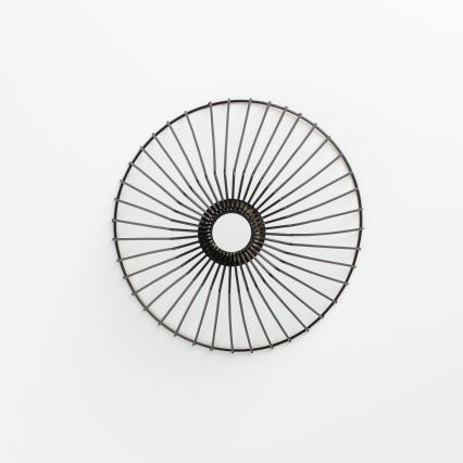 Brilagi - LED накладна люстра CERIA WIRE 1xE27/40W/230V, діам. 30 см, чорний/дуб