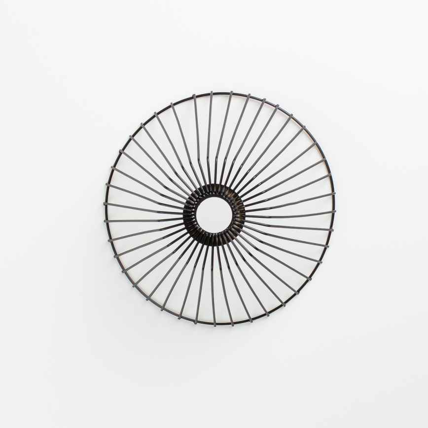 Brilagi - LED накладна люстра CERIA WIRE 1xE27/40W/230V, діам. 30 см, чорний/дуб