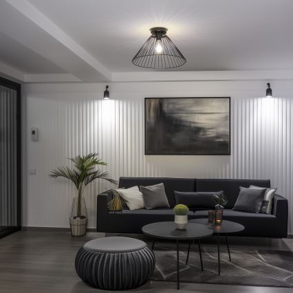 Brilagi - LED накладна люстра CERIA WIRE 1xE27/40W/230V діам. 45 см чорна