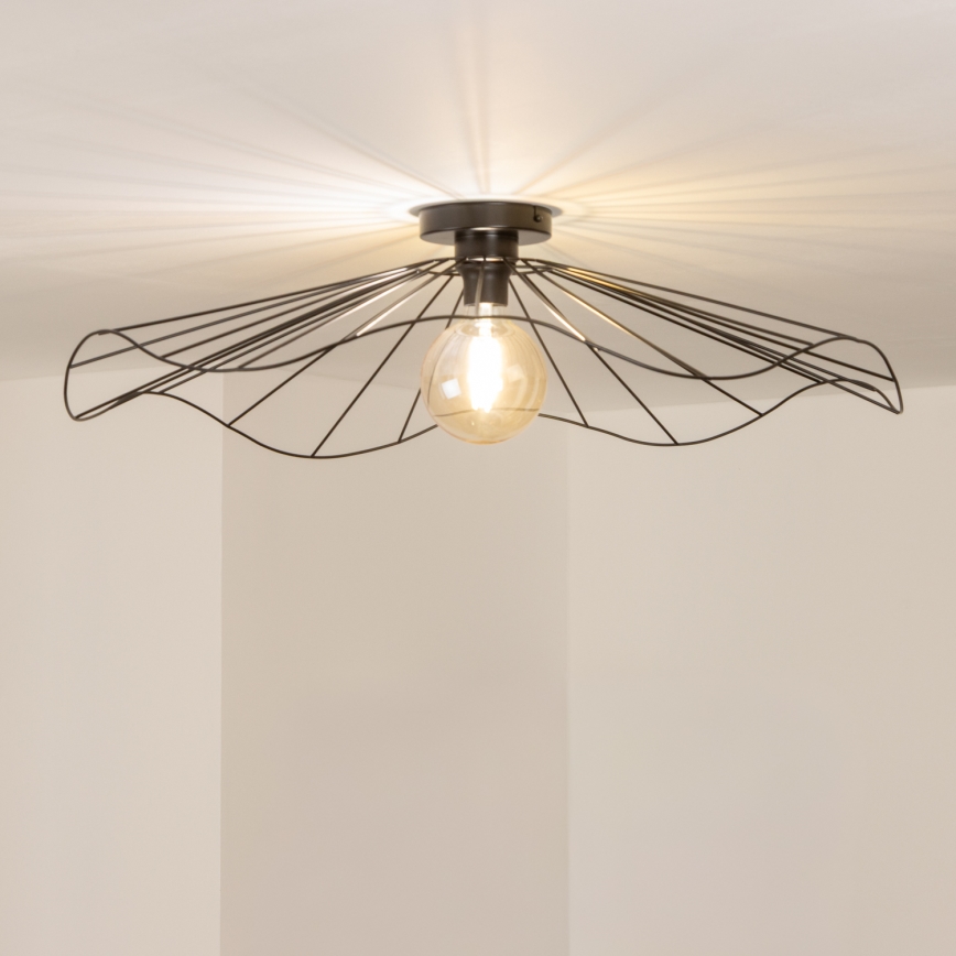 Brilagi - LED накладна люстра CERIA WIRE 1xE27/40W/230V діаметр 80 см чорна