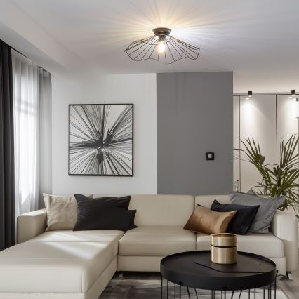 Brilagi - LED накладна люстра CERIA WIRE 1xE27/40W/230V Ø 60 см чорна