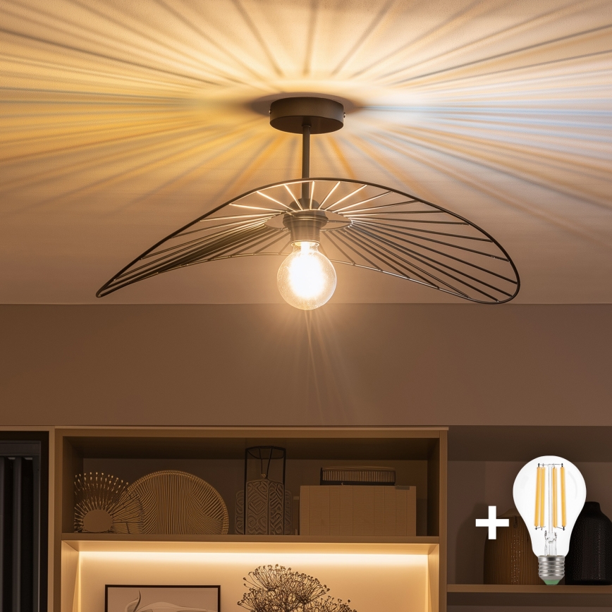 Brilagi - LED накладна люстра CERIA WIRE 1xE27/60W/230V 40x56 cm чорна