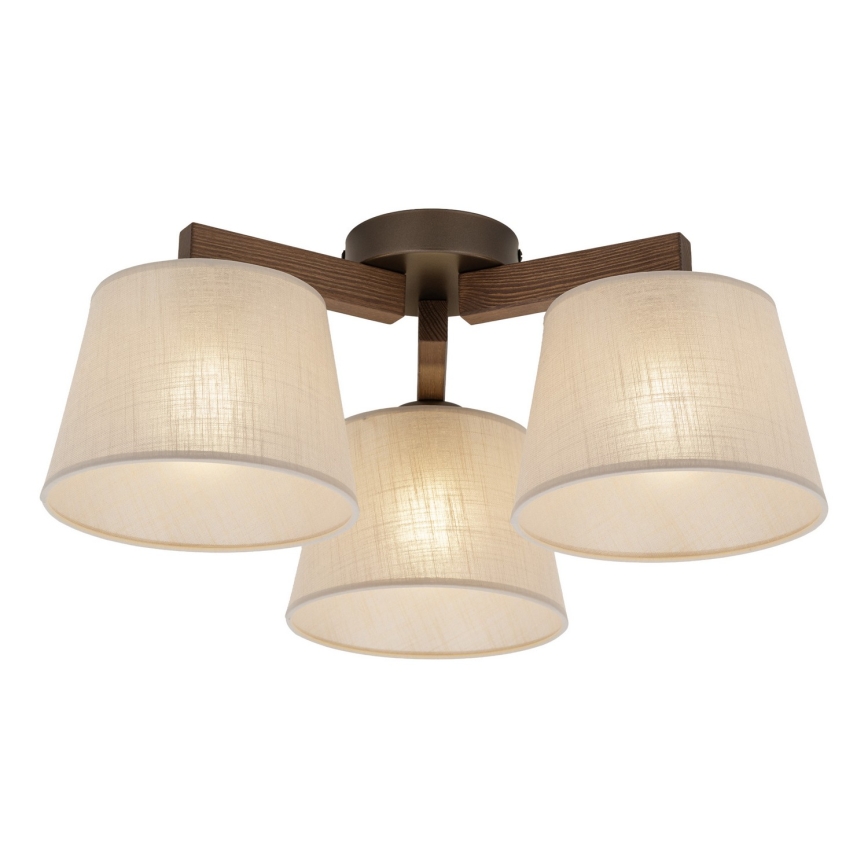BRILAGI - LED Накладна люстра LATTE 3xE27/15W/230V сосна/бежева