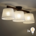 BRILAGI - LED накладна люстра LATTE 3xE27/15W/230V сосна/біла