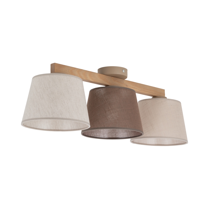 BRILAGI - LED накладна люстра LATTE 3xE27/15W/230V сосна/мікс