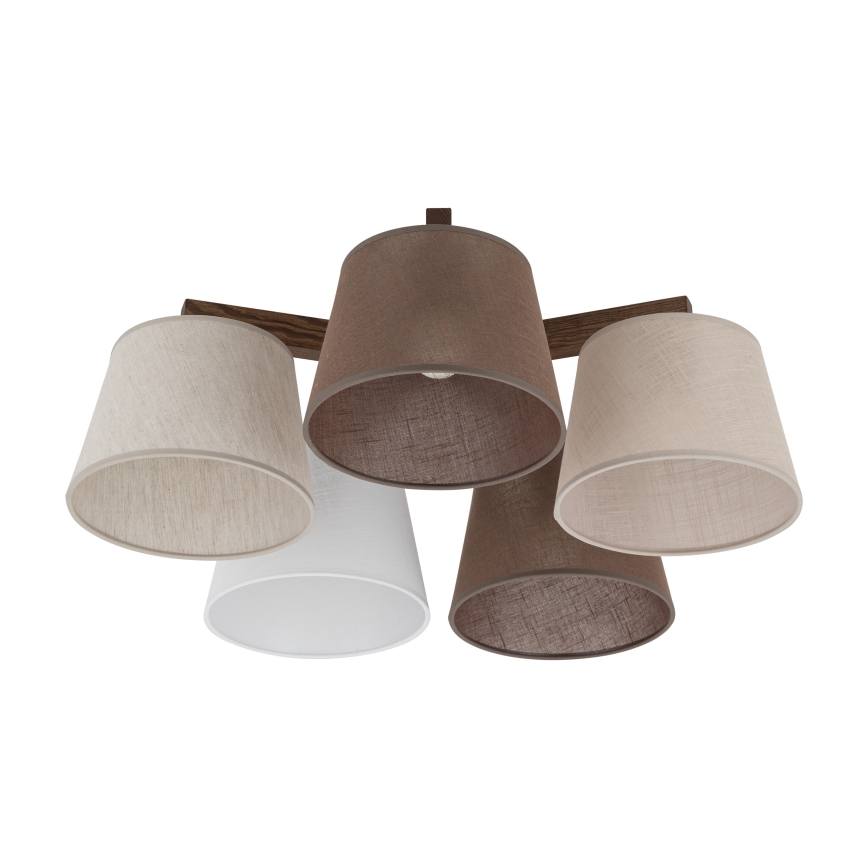 BRILAGI - LED накладна люстра LATTE 5xE27/15W/230V сосна/мікс