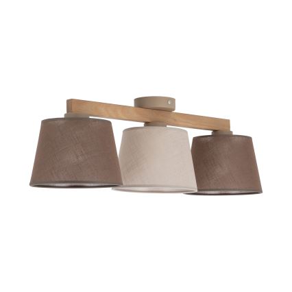 BRILAGI - LED накладна люстра LATTE SABIA 3xE27/15W/230V сосна/мікс