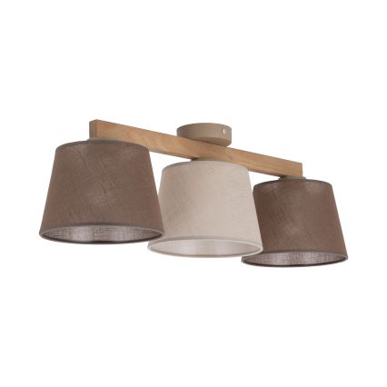 BRILAGI - LED накладна люстра LATTE SABIA 3xE27/15W/230V сосна/мікс