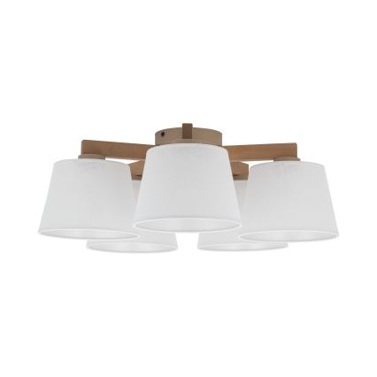 BRILAGI - LED Накладна люстра LATTE SABIA 5xE27/15W/230V сосна/біла