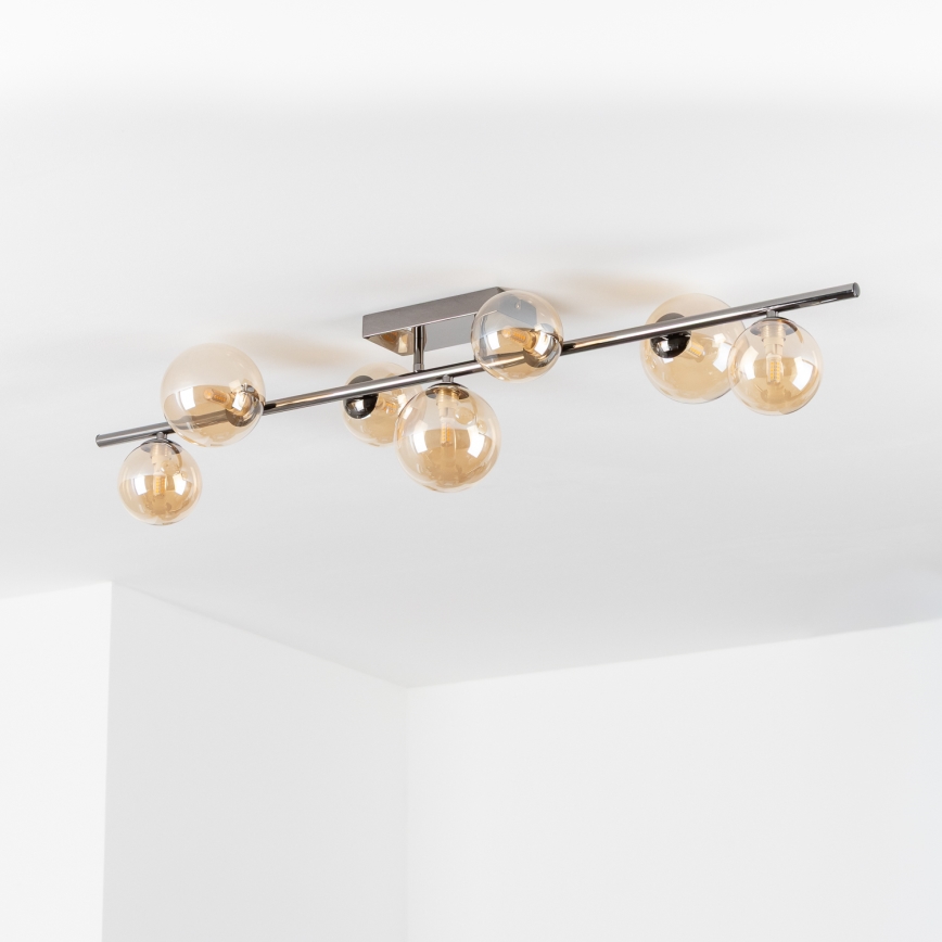 Brilagi - LED накладна люстра MILLA 7xG9/3W/230V чорний хром/золото