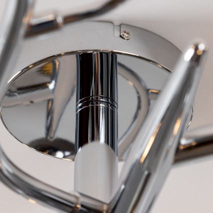 Brilagi - LED накладна люстра MISTEL 15xG9/3W/230V чорний хром/димчаста