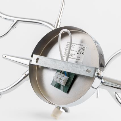 Brilagi - LED накладна люстра MISTEL 15xG9/3W/230V чорний хром/димчаста