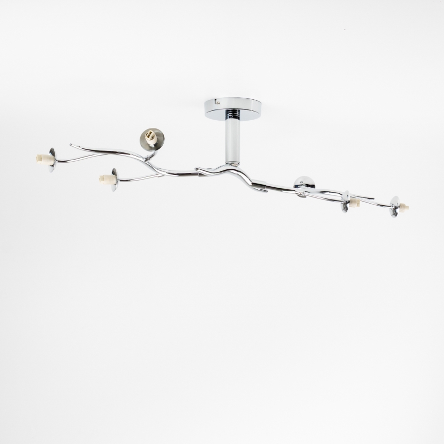 Brilagi - LED накладна люстра MISTEL 6xG9/3Вт/230В чорний хром/димчасте скло