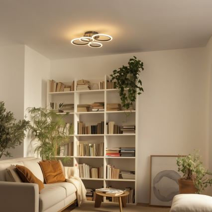 Brilagi - накладний LED світильник з регулюванням яскравості ORBITS LED/50W/230V 3000-6500K чорний + пульт дистанційного керування