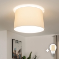 Brilagi - LED накладна стельова люстра CERIA 1xE27/40W/230V діаметр 45 см бежева