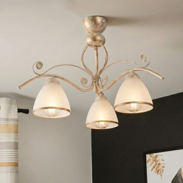 Brilagi - LED накладная люстра ANTICO 3xE27/60W/230V 3000K белая патина