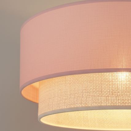 Brilagi - LED накладная люстра BOHO BOBO 1xE27/60W/230V Ø 40 см розовый/кремовый