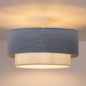 Brilagi - LED накладная люстра BOHO ECO 1xE27/10W/230V диаметр 40 см синяя/кремовая