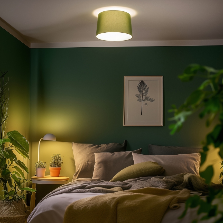 Brilagi - LED накладная люстра CERIA 1xE27/40W/230V диам. 45 см зелёная