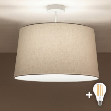 Brilagi - LED накладная люстра CERIA 1xE27/60W/230V, диаметр 45 см, белый/серый