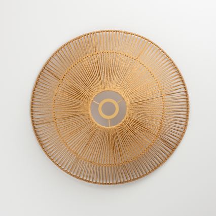 Brilagi - LED накладная люстра CERIA BOHO 1xE27/40Вт/230В диам. 50 см коричневый/дуб