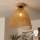 Brilagi - LED накладная люстра CERIA BOHO 1xE27/40W/230V, диам. 50 см, коричневый/дуб