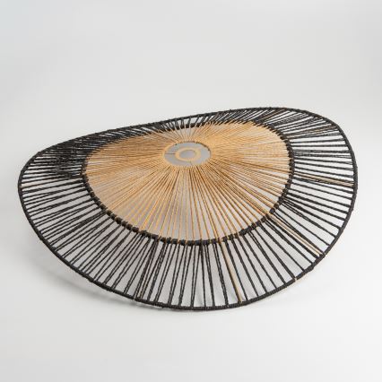 Brilagi - Светодиодная накладная люстра CERIA BOHO 1xE27/40W/230V Ø 80 см черный/коричневый/дуб
