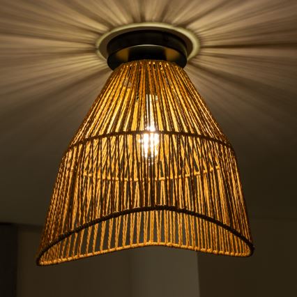 Brilagi - LED накладная люстра CERIA BOHO 1xE27/40W/230V, диаметр 30 см, коричневая