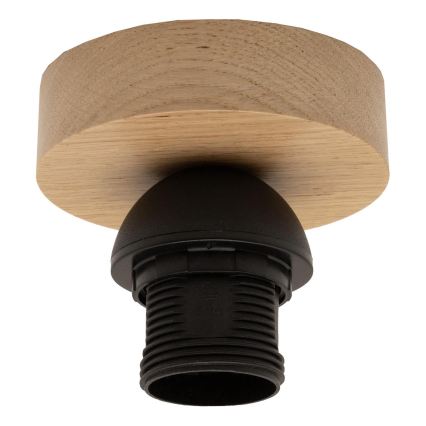 Brilagi - LED накладная люстра CERIA BOHO 1xE27/40W/230V Ø 50 см черный/коричневый/дуб