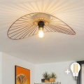 Brilagi - LED накладная люстра CERIA WIRE 1xE27/40W/230V 40x56 см бронза/дуб