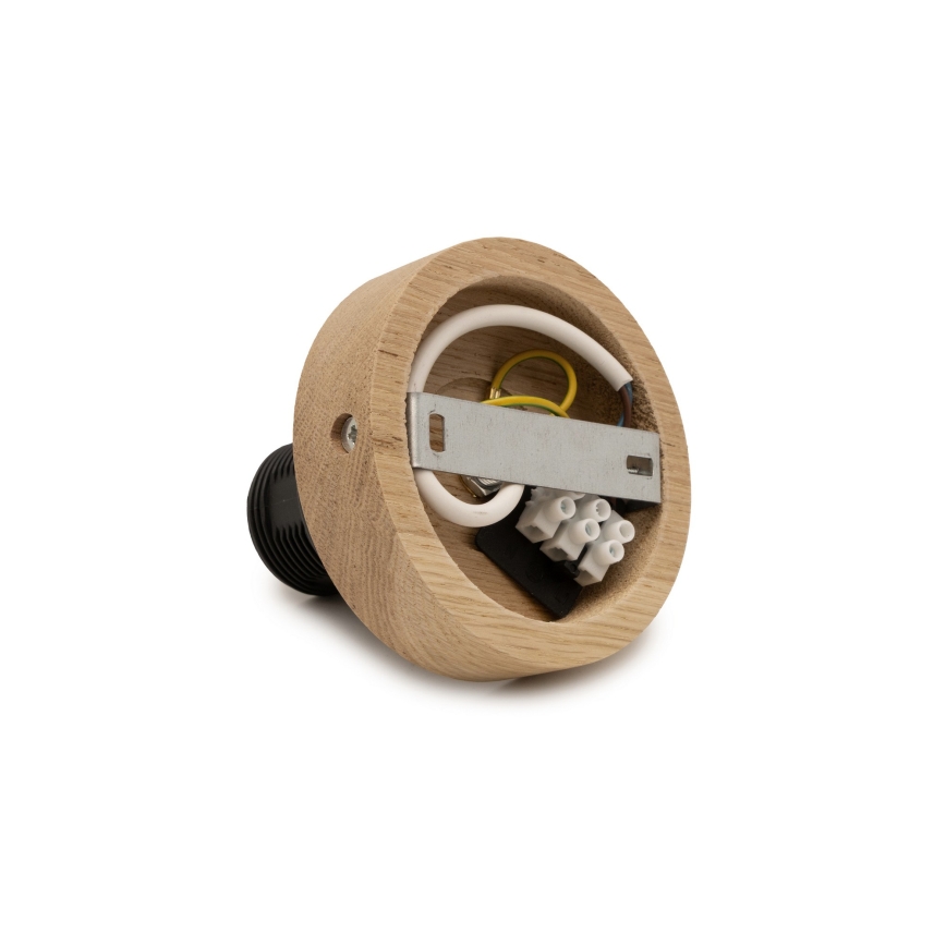 Brilagi - LED накладная люстра CERIA WIRE 1xE27/40W/230V диаметр 60 см чёрный/дуб