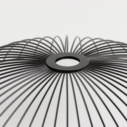Brilagi - LED накладная люстра CERIA WIRE 1xE27/40W/230V диаметр 60 см чёрный/дуб