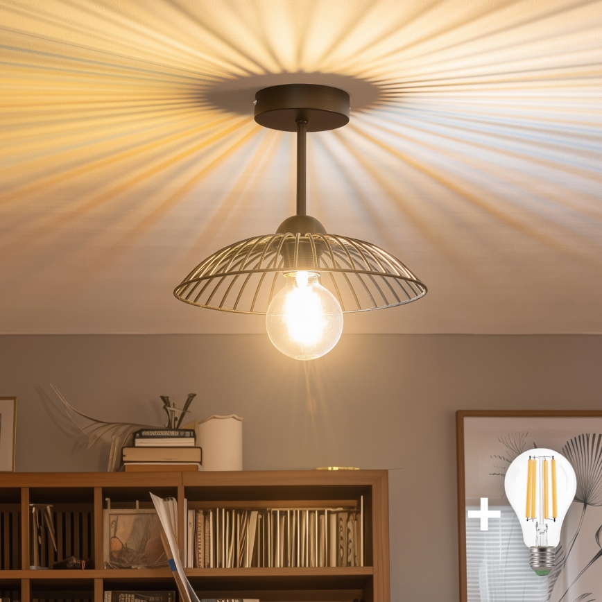 Brilagi - LED накладная люстра CERIA WIRE 1xE27/60W/230V Ø 26 см, чёрная