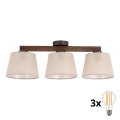 BRILAGI - LED Накладная люстра LATTE 3xE27/15W/230V сосна/бежевый