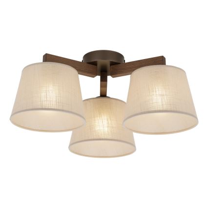 BRILAGI - LED накладная люстра LATTE 3xE27/15W/230V сосна/бежевый