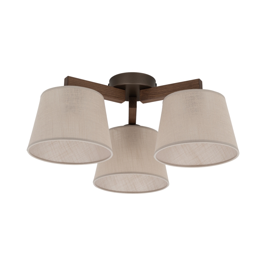 BRILAGI - LED накладная люстра LATTE 3xE27/15W/230V сосна/бежевый