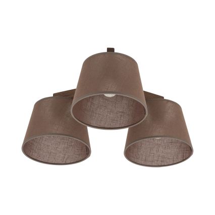 BRILAGI - LED Накладная люстра LATTE 3xE27/15W/230V сосна/коричневый