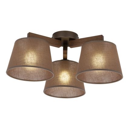 BRILAGI - LED Накладная люстра LATTE 3xE27/15W/230V сосна/коричневый