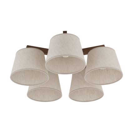 BRILAGI - LED Накладная люстра LATTE 5xE27/15W/230V сосна/кремовая