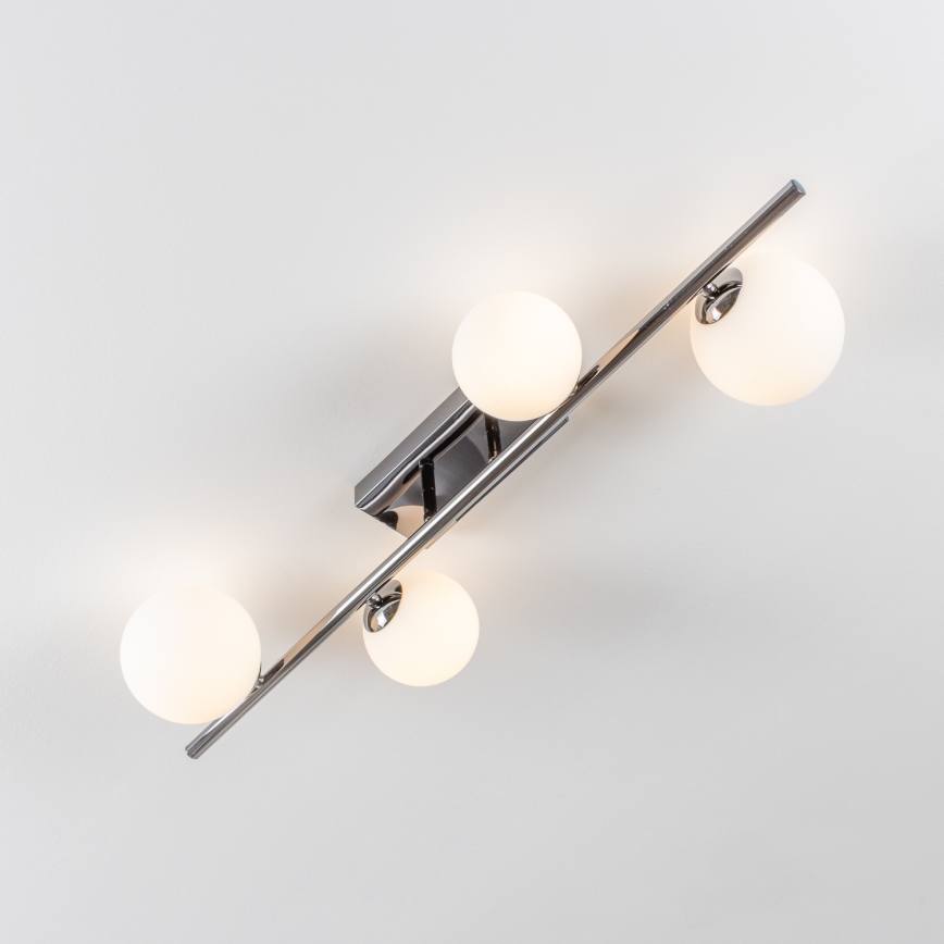 Brilagi - LED Накладная люстра MILLA 4xG9/3W/230V черный хром/белый