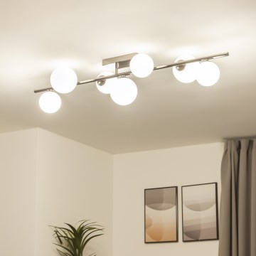 Brilagi - LED накладная люстра MILLA 7xG9/3W/230V черный хром/белая