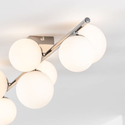 Brilagi - LED накладная люстра MILLA 7xG9/3W/230V черный хром/белая