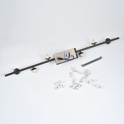 Brilagi - LED-накладная люстра MILLA 7xG9/3W/230V коричневая/дымчато-коричневая