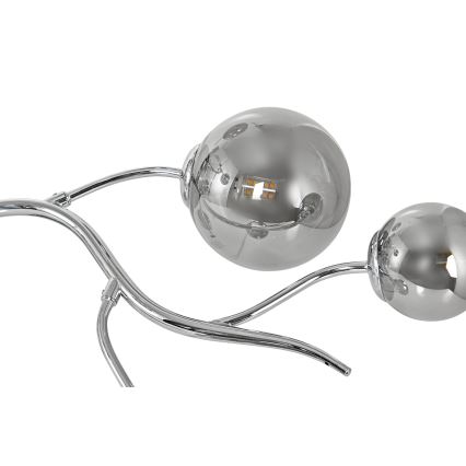 Brilagi - LED накладная люстра MISTEL 9xG9/3W/230V черный хром/дымчатый