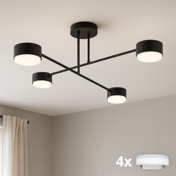 Brilagi - LED-накладная люстра MONO 4xGX53/13W/230V чёрная