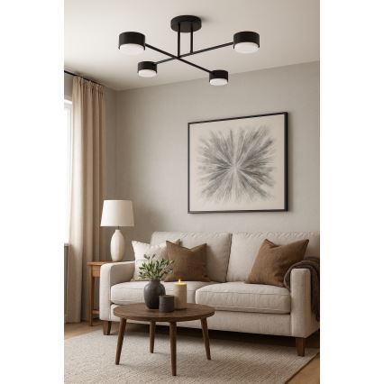 Brilagi - LED-накладная люстра MONO 4xGX53/13W/230V чёрная