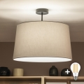 Brilagi - LED накладная потолочная люстра CERIA 1xE27/60W/230V, диаметр 45 см, черный/серый