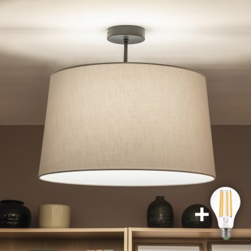 Brilagi - LED накладная потолочная люстра CERIA 1xE27/60W/230V, диаметр 45 см, черный/серый