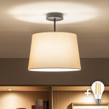Brilagi - LED накладная потолочная люстра CERIA 1xE27/60W/230V Ø 30 см черный/бежевый